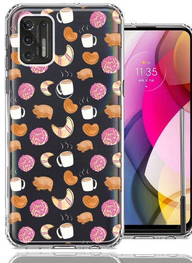Motorola Moto G Stylus 2021 Mexican Pan Dulce Cafecito Coffee Concha Polka Dots Double Layer Phone Case Cover