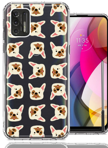 Motorola Moto G Stylus 2021 Frenchie Bulldog Polkadots Design Double Layer Phone Case Cover