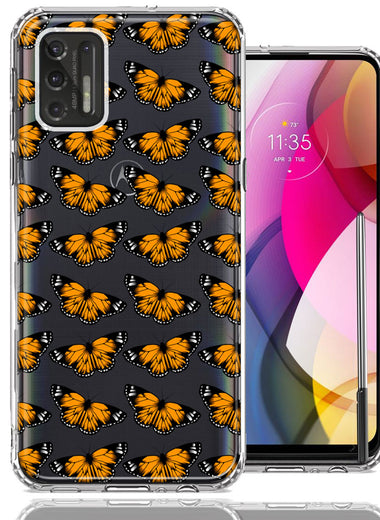 Motorola Moto G Stylus 2021 Monarch Butterflies Design Double Layer Phone Case Cover