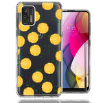 Motorola Moto G Stylus 2021 Tropical Pineapples Polkadots Design Double Layer Phone Case Cover