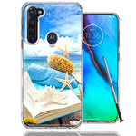 Motorola Moto G stylus Beach Reading Design Double Layer Phone Case Cover