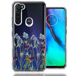 Motorola Moto G Stylus Country Dried Flowers Design Double Layer Phone Case Cover