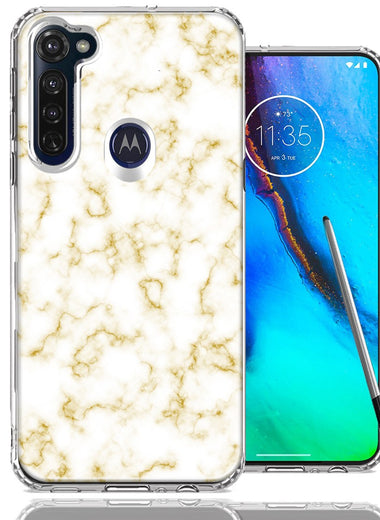 Motorola Moto G stylus Gold Marble Design Double Layer Phone Case Cover
