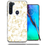 Motorola Moto G stylus Gold Marble Design Double Layer Phone Case Cover