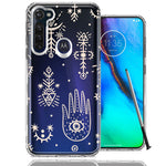 Motorola Moto G stylus Hamsa Amulet Design Double Layer Phone Case Cover