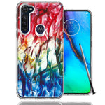 Motorola Moto G stylus Land Sea Abstract Design Double Layer Phone Case Cover