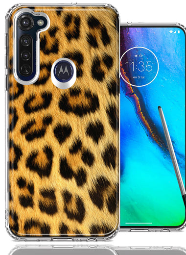 Motorola Moto G stylus Classic Leopard Design Double Layer Phone Case Cover