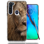 Motorola Moto G stylus Lion Face Nosed Design Double Layer Phone Case Cover