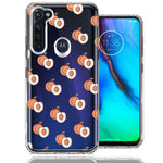 Motorola Moto G Stylus Polka Dot Peaches Design Double Layer Phone Case Cover