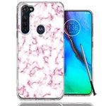 Motorola Moto G stylus Pink Marble Design Double Layer Phone Case Cover