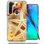 Motorola Moto G stylus Sand Shells Starfish Design Double Layer Phone Case Cover
