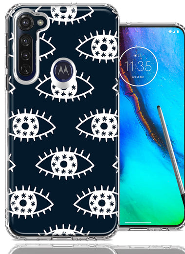 Motorola Moto G stylus Starry Evil Eyes Design Double Layer Phone Case Cover