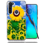 Motorola Moto G stylus Sunflowers Design Double Layer Phone Case Cover