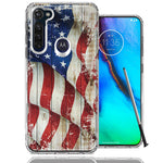 Motorola Moto G stylus Vintage American Flag Design Double Layer Phone Case Cover