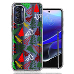 Motorola Moto G Stylus 5G 2022 Christmas Trees Holiday Festive Winter By BillyElleCo Double Layer Phone Case Cover