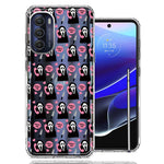 Motorola Moto G Stylus 5G 2022 Pink Horror Valentine Character Ghostface Boyfriend Call Me Hearts Double Layer Phone Case Cover