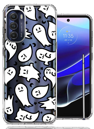 Motorola Moto G Stylus 5G 2022 Kawaii Manga Cute Halloween Ghosts Spirits Design Double Layer Phone Case Cover