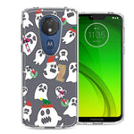 Motorola E5 Plus/G7 Power Halloween Christmas Ghost Design Double Layer Phone Case Cover
