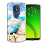 Motorola Moto G7 Power SUPRA Beach Paper Boat Design Double Layer Phone Case Cover