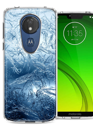 Motorola Moto G7 Power SUPRA Blue Ice Design Double Layer Phone Case Cover