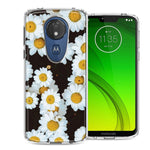 Motorola Moto G7 Power SUPRA Cute Daisy Flower Design Double Layer Phone Case Cover