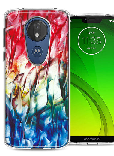 Motorola Moto G7 Power SUPRA Land Sea Abstract Design Double Layer Phone Case Cover