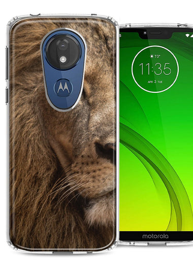 Motorola Moto G7 Power SUPRA Lion Face Nosed Design Double Layer Phone Case Cover