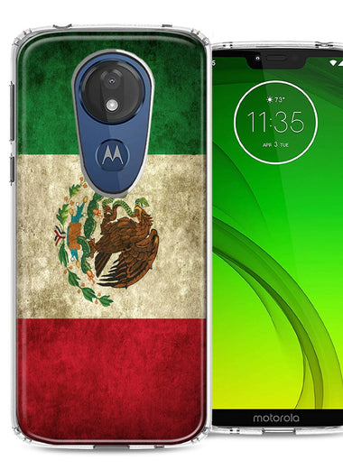 Motorola Moto G7 Power SUPRA Mexico Flag Design Double Layer Phone Case Cover
