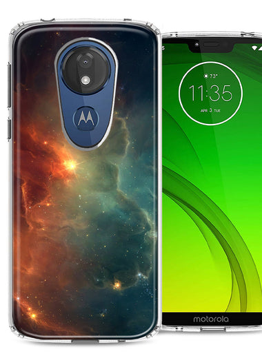 Motorola Moto G7 Power SUPRA Nebula Design Double Layer Phone Case Cover
