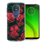 Motorola Moto G7 Power SUPRA Red Roses Design Double Layer Phone Case Cover