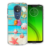 Motorola Moto G7 Power SUPRA Seashell Wind chimes Design Double Layer Phone Case Cover