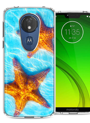 Motorola Moto G7 Power SUPRA Ocean Starfish Design Double Layer Phone Case Cover