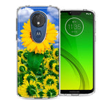 Motorola Moto G7 Power SUPRA Sunflowers Design Double Layer Phone Case Cover