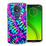 Motorola Moto G7 Power SUPRA Hippie Tie Dye Design Double Layer Phone Case Cover