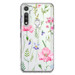 Motorola Moto G Fast Spring Pastel Wild Flowers Summer Classy Elegant Beautiful Hybrid Protective Phone Case Cover