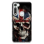 Motorola Moto G Fast British UK Flag Skull Hybrid Protective Phone Case Cover