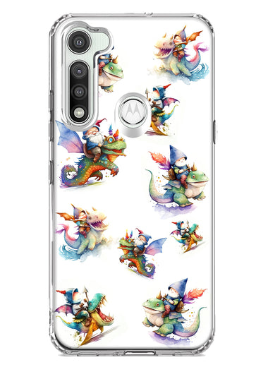 Motorola Moto G Fast Cute Fairy Cartoon Gnomes Dragons Monsters Hybrid Protective Phone Case Cover