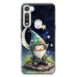 Motorola Moto G Fast Stars Moon Starry Night Space Gnome Hybrid Protective Phone Case Cover