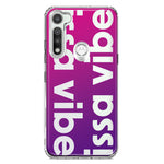 Motorola Moto G Fast Purple Clear Funny Text Quote Issa Vibe Hybrid Protective Phone Case Cover