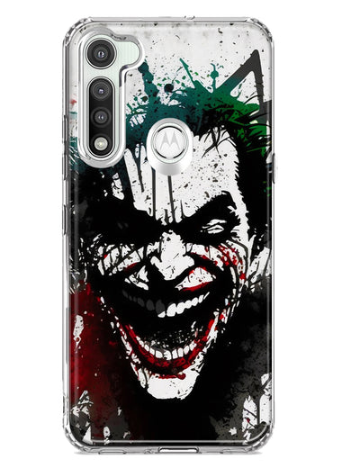 Motorola Moto G Fast Laughing Joker Painting Graffiti Hybrid Protective Phone Case Cover