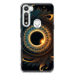 Motorola Moto G Fast Mandala Geometry Abstract Eclipse Pattern Hybrid Protective Phone Case Cover