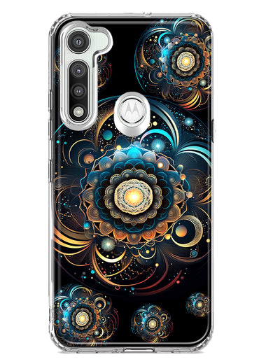 Motorola Moto G Fast Mandala Geometry Abstract Multiverse Pattern Hybrid Protective Phone Case Cover