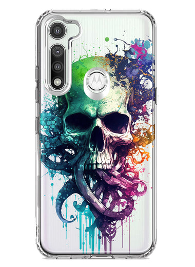 Motorola Moto G Fast Fantasy Octopus Tentacles Skull Hybrid Protective Phone Case Cover