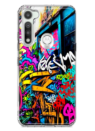 Motorola Moto G Fast Urban Graffiti Street Art Painting Hybrid Protective Phone Case Cover