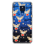 Motorola Moto G Play 2021 Red Nose Reindeer Christmas Winter Holiday Hybrid Protective Phone Case Cover