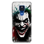 Motorola Moto G Play 2021 Laughing Joker Painting Graffiti Hybrid Protective Phone Case Cover