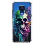 Motorola Moto G Play 2021 Fantasy Octopus Tentacles Skull Hybrid Protective Phone Case Cover