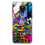 Motorola Moto G Play 2021 Urban Graffiti Street Art Painting Hybrid Protective Phone Case Cover