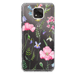 Motorola Moto G Power 2021 Spring Pastel Wild Flowers Summer Classy Elegant Beautiful Hybrid Protective Phone Case Cover