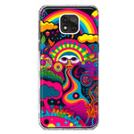 Motorola Moto G Power 2021 Psychedelic Trippy Hippie Night Walk Hybrid Protective Phone Case Cover